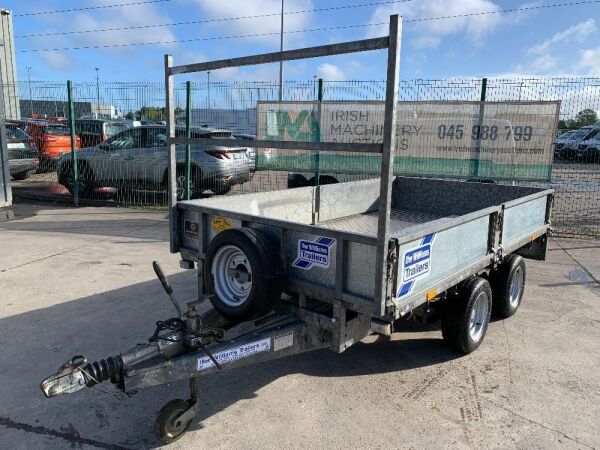 UNRESERVED Ifor Williams LM105G Twin Axle Dropside Builders Trailer c/w New 8Ft Steel Ramps,