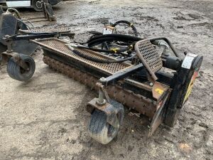 Blec/Harley MX7 Dual Cylinder Hydraulic Power Box Rake Attachment For Skidsteer