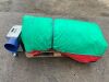 UNRESERVED Green Bouncing Castle c/w Air Blower (1)