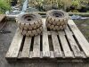 4 x Narrow Access Stingray 5.00 x 8 Sold Tyres & Rims To Suit Mini Skid Steer