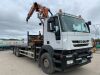 2009 Iveco Stralis 310 6x2 Flatbed c/w Terex TLC 290.2E Extendable Crane - 7