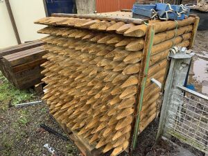 Stillage Of Round Fencing Posts