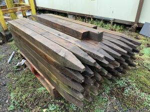 Stillage Of Square Fencing Posts