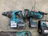 Makita Battery Kit, Recip Saw, Angle Grinder, SDS Drill, Circular Saw, 2 x Combi Drills & Charger - Battery - 2