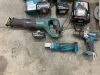 Makita Battery Kit, Recip Saw, Angle Grinder, SDS Drill, Circular Saw, 2 x Combi Drills & Charger - Battery - 4