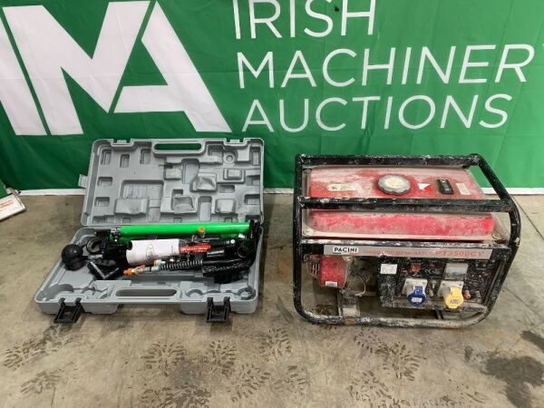 UNRESERVED Pacini PT3500 Petrol Generator & 10T Hydraulic Repair Kit