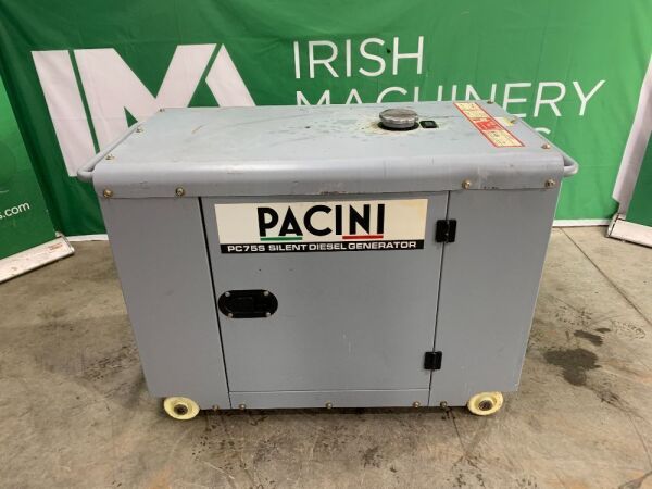 UNRESERVED 2021 Pacini LDG7500S Portable Diesel Generator - 691Hrs