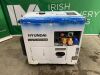 UNRESERVED Hyundai DHY8000SE Portable Diesel Generator