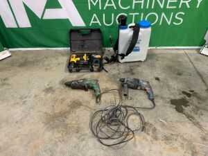 Dewalt Cordless Drill, Hitachi Drill, Bosch Drill & Sprayer