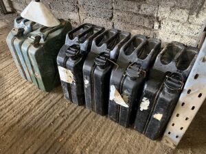 Bay 3 - Contents On Ground - Selection Of Jerry Cans