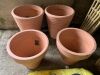 4 x Heavy Duty Terracotta Plant Pots - 2