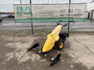 Yellow Pedestrian Self Propelled Rough Terrain Grass Strimmer