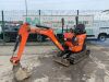 2015 Kubota U10-3 Zero Tail Excavator c/w Buket, Blade, Piped & R.Tracks