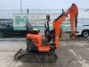 2015 Kubota U10-3 Zero Tail Excavator c/w Buket, Blade, Piped & R.Tracks - 3