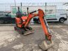 2015 Kubota U10-3 Zero Tail Excavator c/w Buket, Blade, Piped & R.Tracks - 4