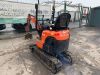 2015 Kubota U10-3 Zero Tail Excavator c/w Buket, Blade, Piped & R.Tracks - 7