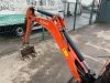 2015 Kubota U10-3 Zero Tail Excavator c/w Buket, Blade, Piped & R.Tracks - 8