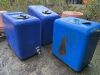 3 x Blue Water Tanks
