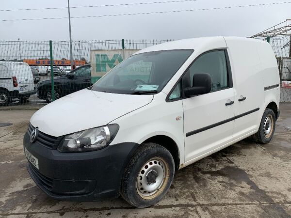 UNRESERVED 2012 Volkswagen Caddy 1.6 TDI 5SP 75BHP