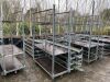 10 x Portable Trolleys c/w Shelving - 3