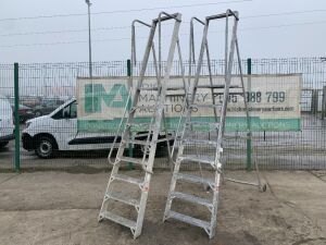 UNRESERVED 2 x 7 Step Platform Ladders