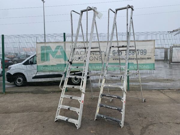 UNRESERVED 2 x 7 Step Platform Ladders