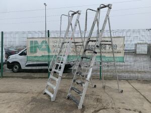 UNRESERVED 2 x 7 Step Platform Ladders