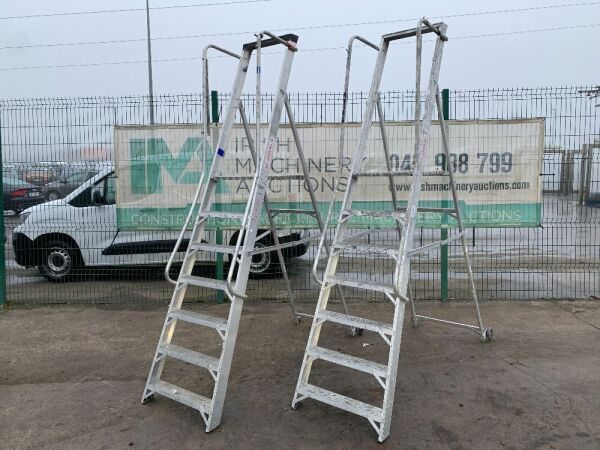 UNRESERVED 2 x 6 Step Platform Ladders