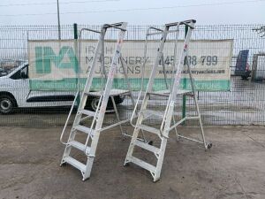 UNRESERVED 2 x 4 Step Platform Ladders