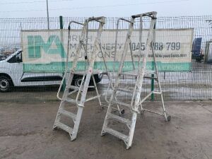 UNRESERVED 2 x 4 Step Platform Ladders