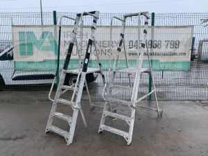 UNRESERVED 2 x 4 Step Platform Ladders