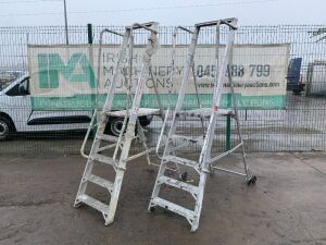 UNRESERVED 2 x 4 Step Platform Ladders