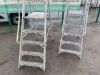 UNRESERVED 2 x 4 Step Platform Ladders - 3