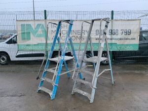 UNRESERVED 2 x 3 Step Platform Ladders