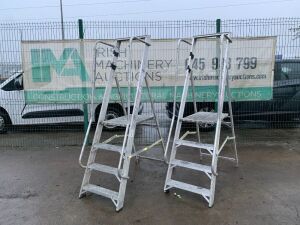 UNRESERVED 2 x 3 Step Platform Ladders