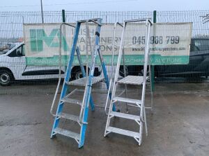 UNRESERVED 2 x 3 Step Platform Ladders