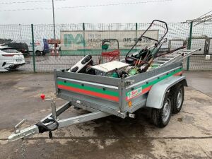 Sentar Uni 233 Twin Axle Dropside Trailer c/w Contents