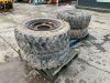 4 x Michelin 395-85-R20 Super Single Tyres & Rims - 3
