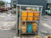 Gas Bottle Storage Cage c/w Gas Bottles - 3