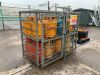 Gas Bottle Storage Cage c/w Gas Bottles - 6