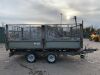 UNRESERVED Ifor Williams TT126G Twin Axle Mesh Sided Tipping Trailer c/w Remote - 6