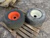 2 x Turf Tyres (24 x 12 x 12) & (26 x 12 x 12)