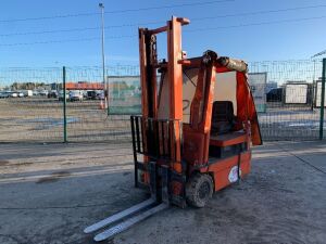 UNRESERVED Toyota FBE15 Electric Forklift c/w Charger