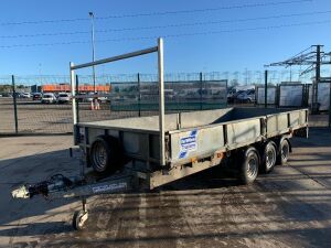 UNRESERVED 2018 Ifor Williams LM166G Tri Axle Dropside Trailer