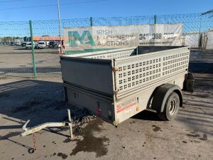 UNRESERVED Nugent Single Axle Dropside Trailer c/w Ramp