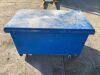 UNRESERVED Blue Job Box c/w Castors - 3