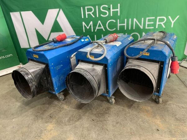 UNRESERVED 3 x Broughton 32-18 3 Phase Portable Fan Heaters v