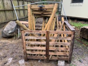 Stillage Of Fencing Posts