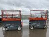 UNRESERVED 2 x 2016 Skyjack SJ4632 Electric Scissors Lifts