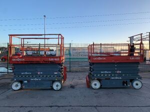 UNRESERVED 2 x 2016/2014 Skyjack SJ4632 Electric Scissors Lifts